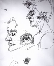 Piccoli studi, inchiostro, 26,5x20,5cm, 2008